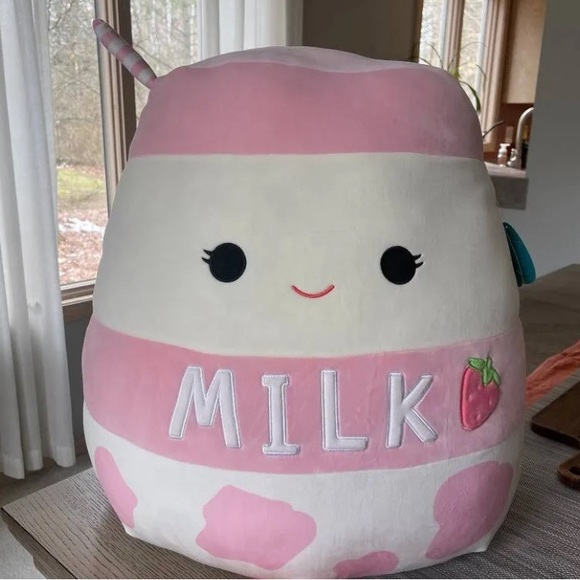 Squishmallow 24” strawberry milk - Picture 1 of 2